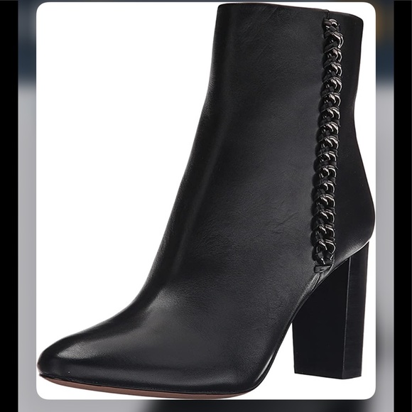 Coach Shoes - Coach Teagan Black Leather Ankle Boots Size 7